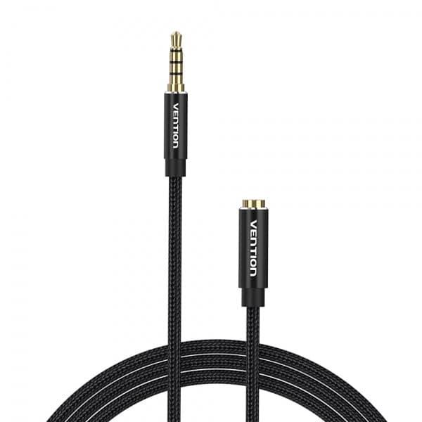 CABLE ESTÉREO VENTION BHCBD JACK 3.5 MACHO - JACK 3.5 HEMBRA 50CM