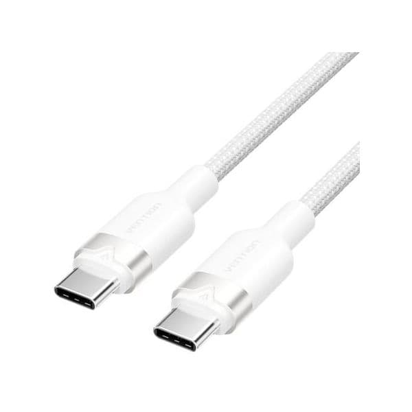 Vention Cabo USB-C 2.0 60W 480Mbps Niquelado 2m Branco