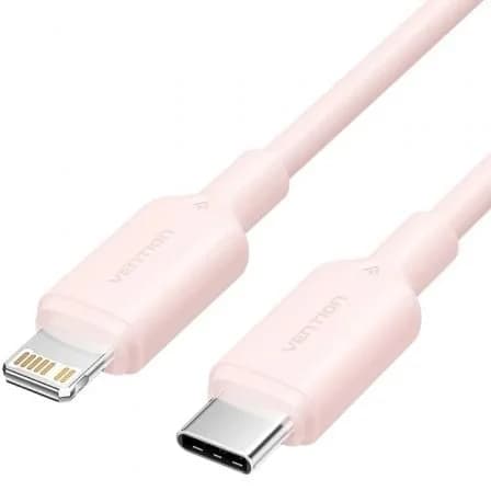 Vention LAKPH Cabo USB 2.0 Tipo C a Lightning Niquelado 27W 3A 2M Rosa