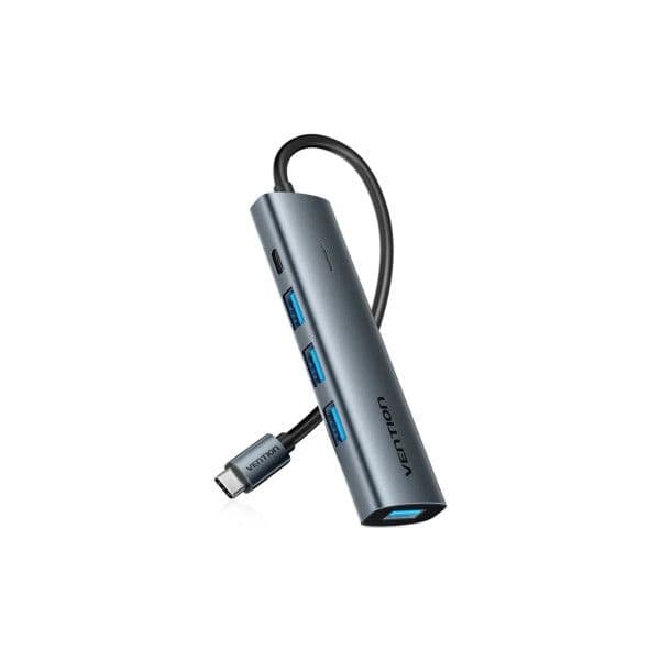 Vention TGZHB Hub USB-C 3.0 3 Portas USB + 1 Porta USB-C PD Cinza