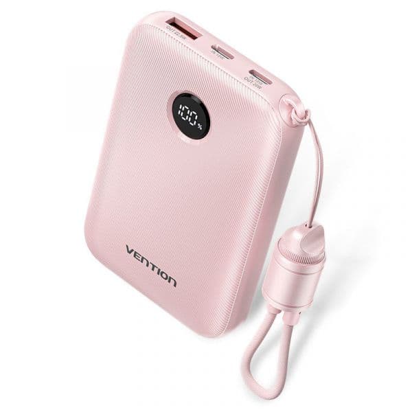 Powerbank Vention 10000mAh Rosa