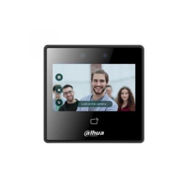 Dahua Terminal de Reconhecimento Facial DHI-ASI3213A-W LCD 4.3" Tátil Wi-Fi Câmera Dupla NFC Preto