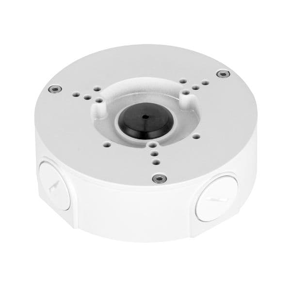 DAHUA Caixa de conexões Para câmaras bullet ou domos Apto para uso exterior Instalação em tecto ou parede Cor branco Passador de cabos PFA130-E