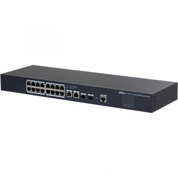 Switch It Dahua Dhsg4020 Switch Gigabit de desktop gerenciado de 20 portas