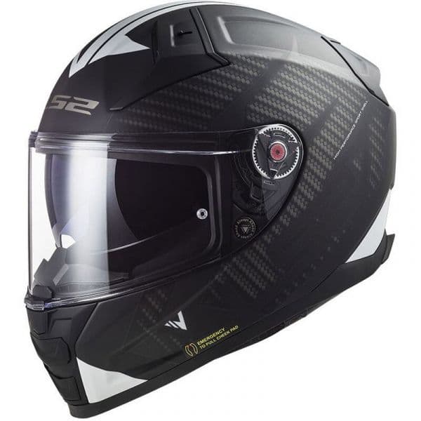 LS2 Capacete FF811 Vector Ii Splitter Matt Black / White S