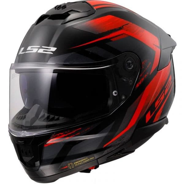 LS2 Capacete FF808 Stream Ii Fury Black / Red S
