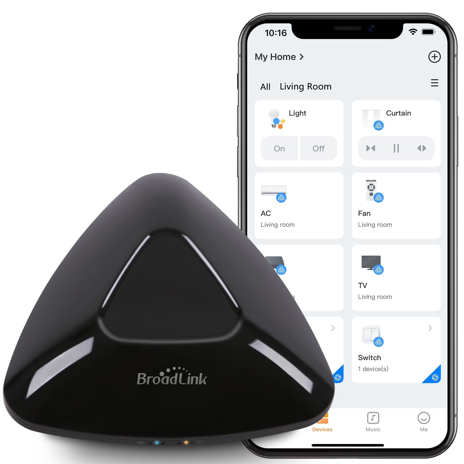 BroadLink RM MAX - Comando IR RF WiFi Matter