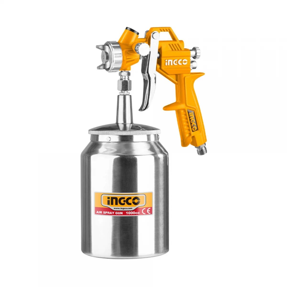 Pistola para pintura copo inferior metal 3.0-4.0b 1000cc refª ASG3101 IngCo - ASG3101 - Ferramentaspro.pt
