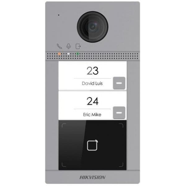 HIK VISION Botoneira IP c/ Câmara 2Mpx p/ 2 Apartamentos - DS-KV8213-WME1(C)