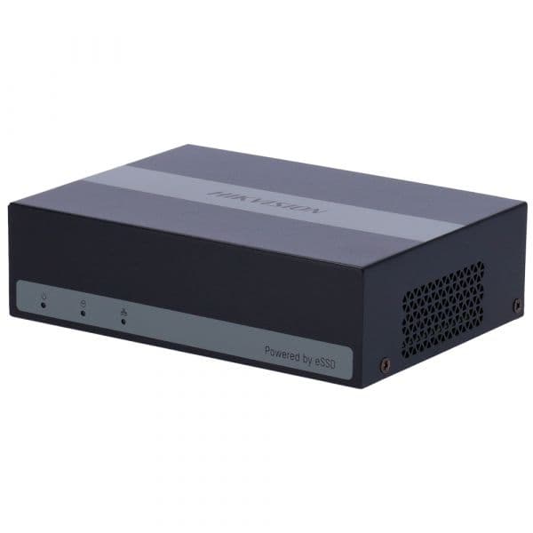 Hikvision Gravador DVR DS-E04HQHI-B 4 Canais 5 em 1 3K Preto com Rato e Adaptador AC/DC 12V