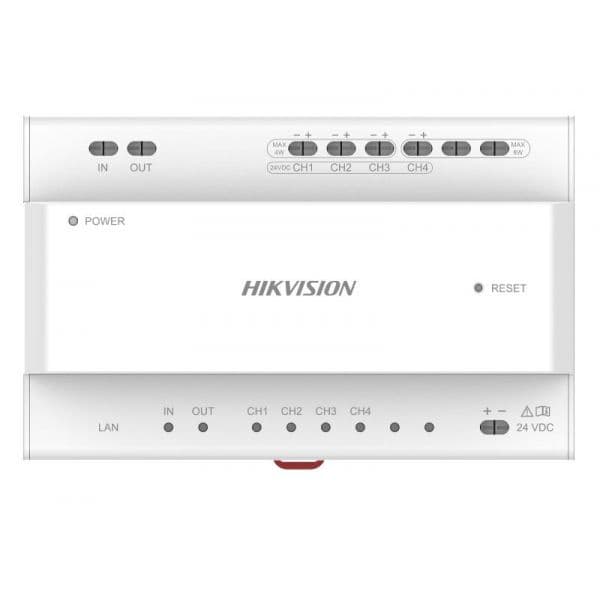 Hikvision Conversor/Distribuidor de Vídeo/Áudio DS-KAD704Y 2 Fios IP 4 Canais TCP/IP RJ45