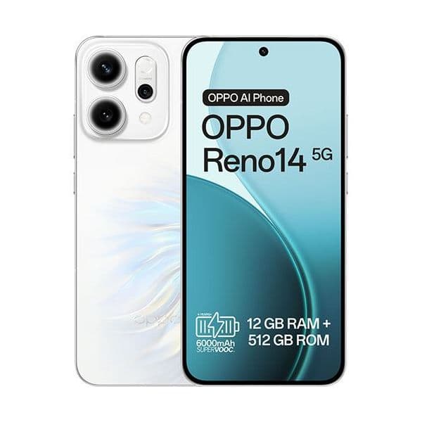 OPPO Reno14 5G 6.59" Dual SIM 12GB/512GB Pearl White