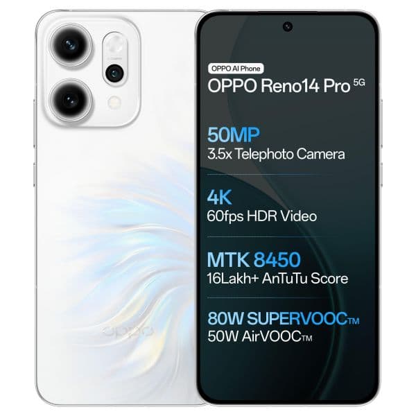 OPPO Reno14 Pro 5G 6.83" Dual SIM 12GB/512GB Opal White