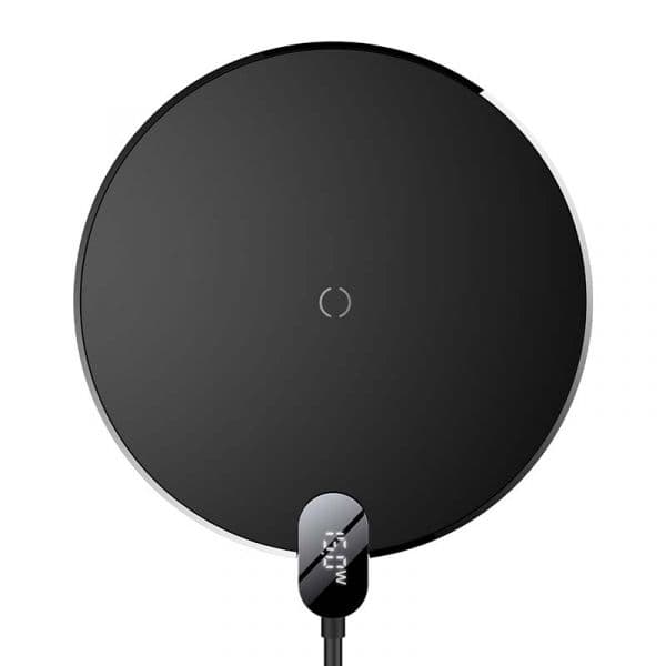 Baseus Wireless Carregador Digital led Display Gen2 15W Czarna CCED000001