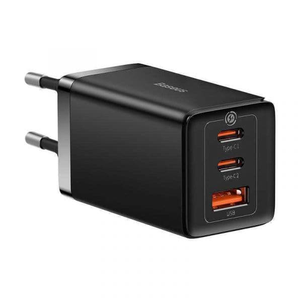 Baseus Carregador Baseus Gan5 Pro 2xusb-C + usb 65w Black - PRCCGP120201