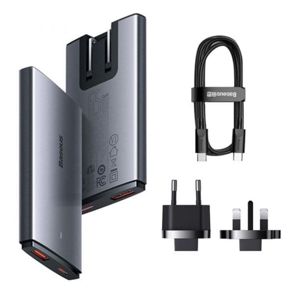 Baseus Carregador Ultrafino GAN5 Pro C+u 65W - CCGP150113