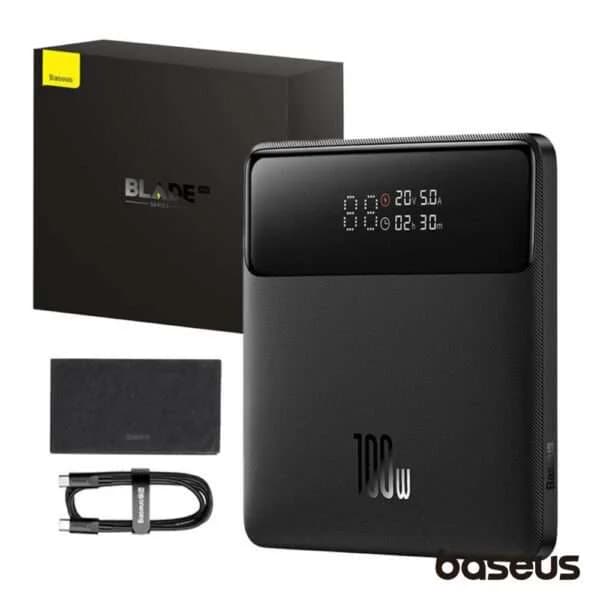 Powerbank Baseus Blade HD Edition 20000mAh 100W Preta - PPBL000301