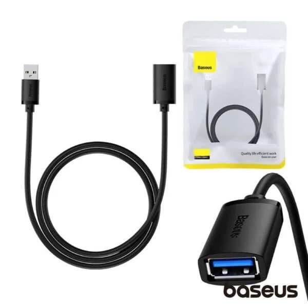 Cabo extensor USB 3.0 de 1m Baseus AirJoy Series - preto