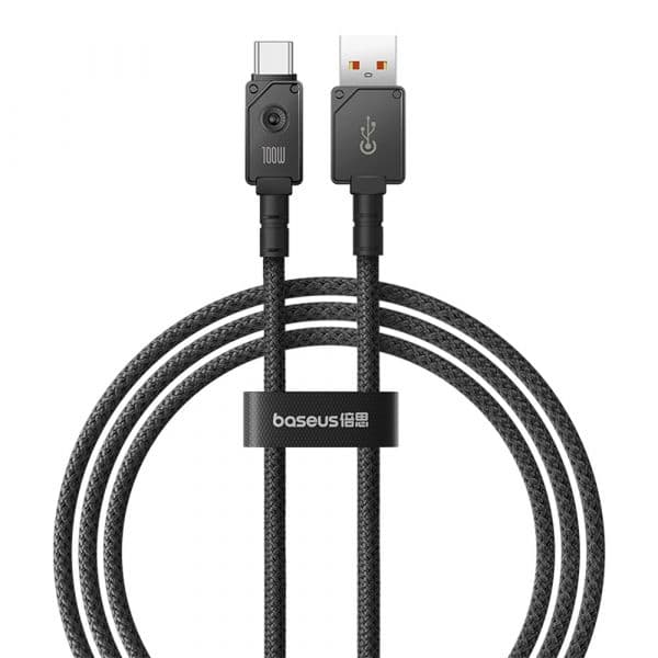 Baseus Cabo Unbreakable USB-A para USB-C PD 100W 1m Preto