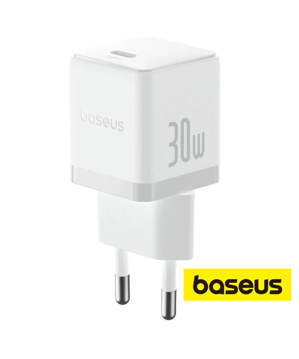 Baseus Carregador Palm Fast Charger 1C 30W Moon White