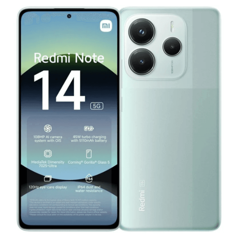 Xiaomi Redmi Note 14 5G 6.67" Dual SIM 6GB/128GB Coral Green