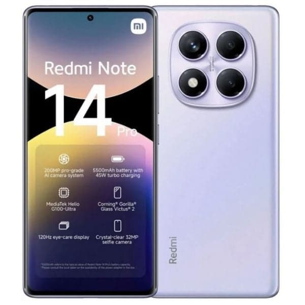 Xiaomi Redmi Note 14 Pro 4G 6.67" Dual SIM 8GB/256GB Aurora Purple