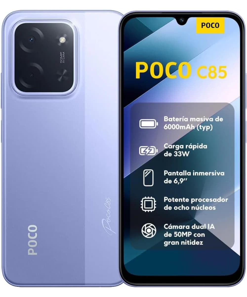 Xiaomi Poco C85 6.9″ Dual SIM 6GB/128GB Lilás