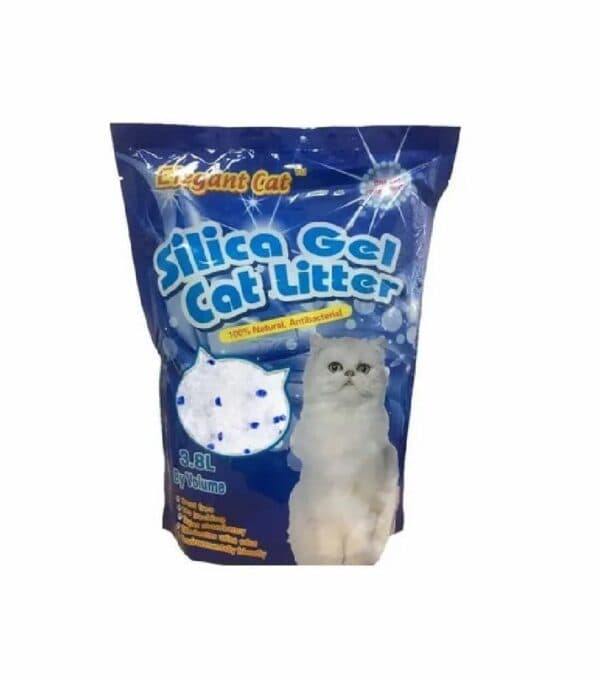 Elegant Cat Silica Gel Cat Litter Azul 3,8L Silica Gel