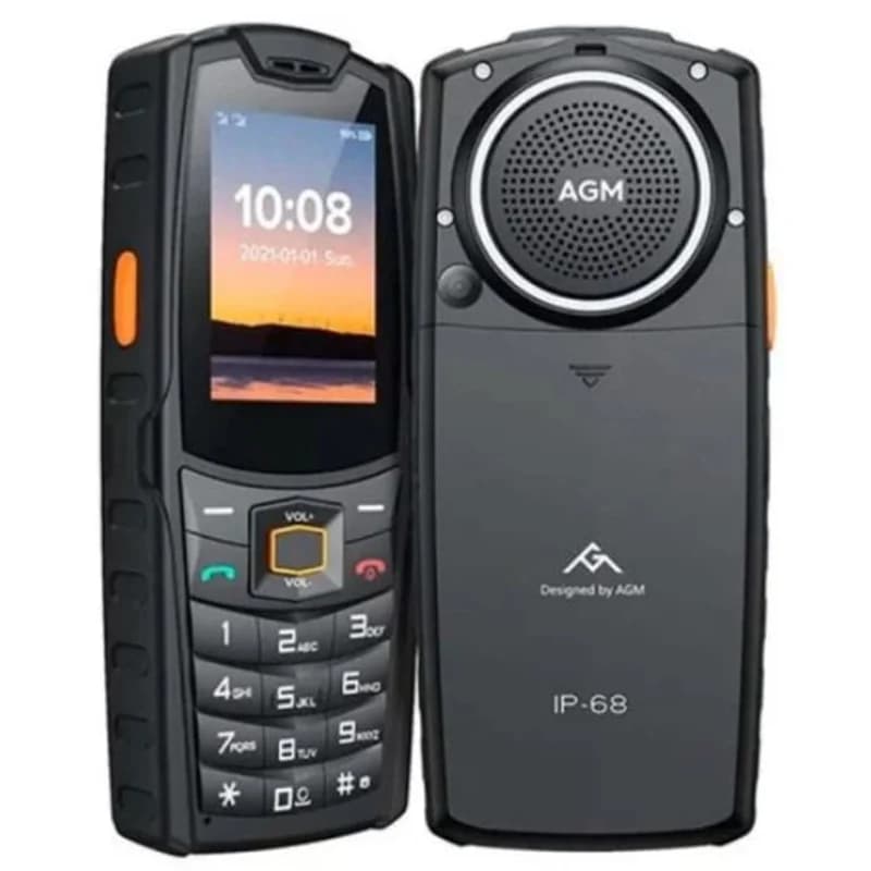 Telemovel Robusto IP69 AGM M6 4G Coluna 3W - Rádio Lanterna
