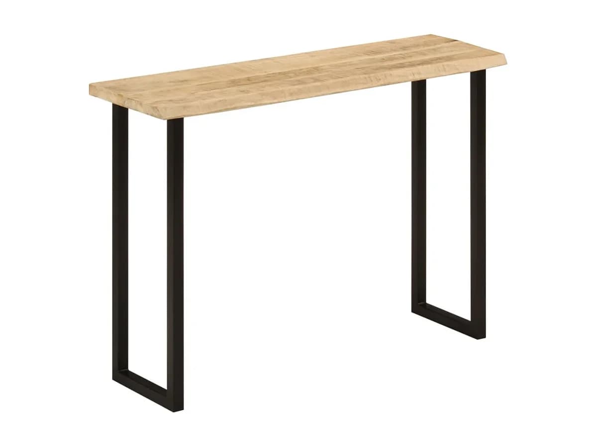 Mesa consola c/ borda viva 105x33x76cm madeira mangueira maciça PT330502