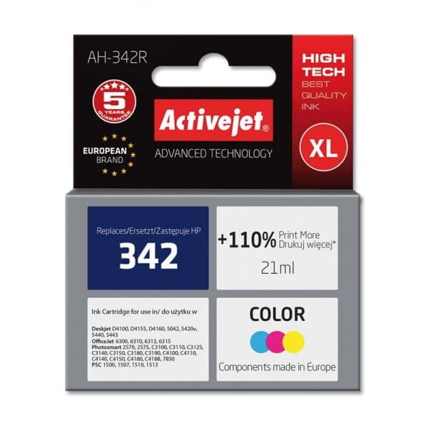Tinteiro HP 342 C9361E Tri-Colour Compatível