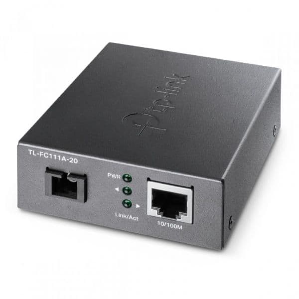 TP-Link Conversor TL-FC111A-20 10/100 Mbps RJ45 p/ 100 Mbps Single-mode SC WDM Bi-Directional Fiber