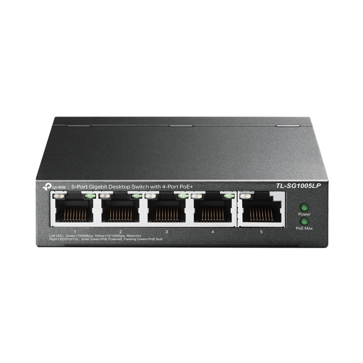 TP-Link Switch 5 Portas Gigabit 4x PoE+ - TL-SG1005LP