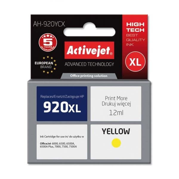 Tinteiro HP 920XL CD974A Yellow Compatível
