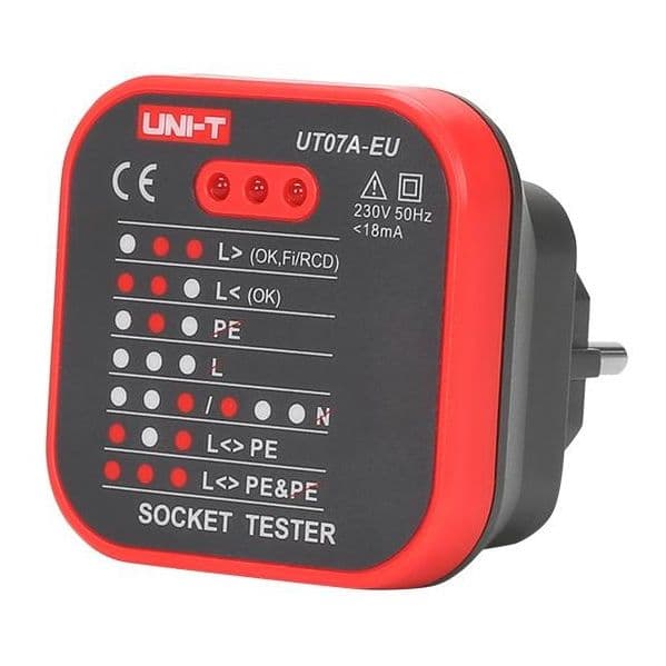 Uni-Trend Testador De Tomadas De Corrente 220v AC UT07A-EU