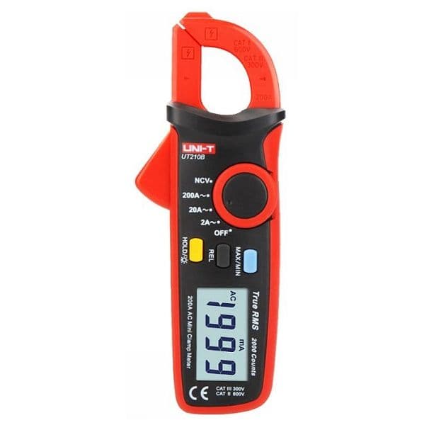 Uni-T Pinça Amperímétrica Digital Ac 200A True Rms - UT210B