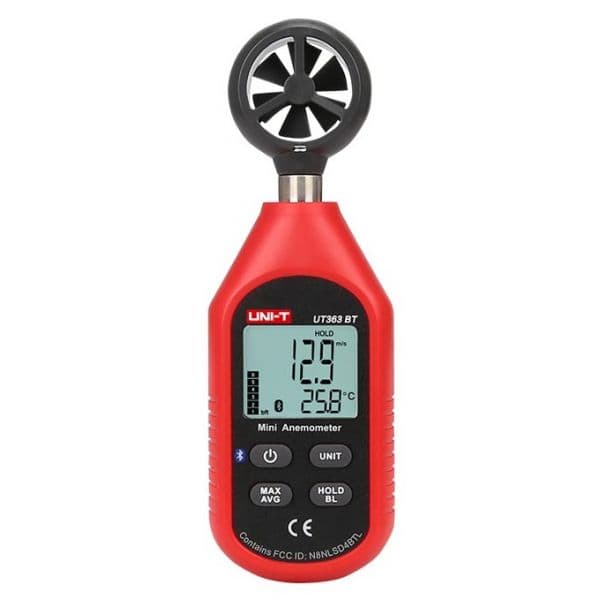 Uni-T Anemómetro Digital 0~45M/S com Função de Temperatura (Bluetooth) - UT363BT