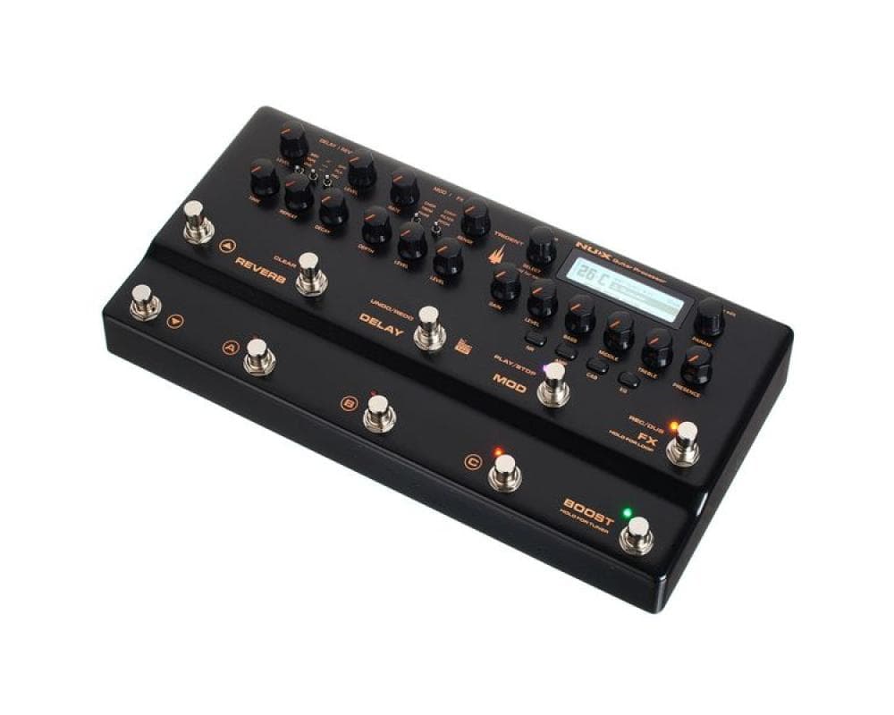 Nux Pedaleira para Guitarra Elétrica Trident MNE-5 Multi-efeitos e Modelador de Amplificador