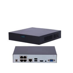 Uniview NVR Gravador IP 6MP 4CH POE - UV-NVR-104S3-P4-ECO