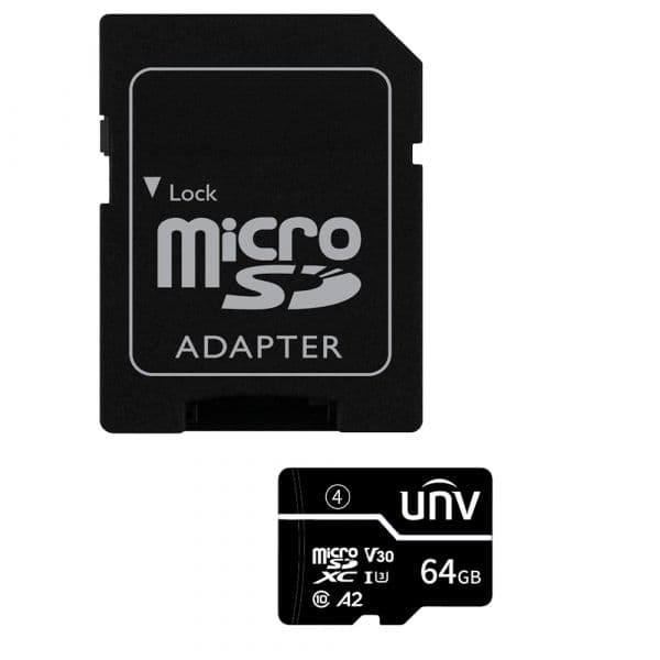 Uniview 64GB MicroSD C10 com Adaptador UV-TF-64G-T-C