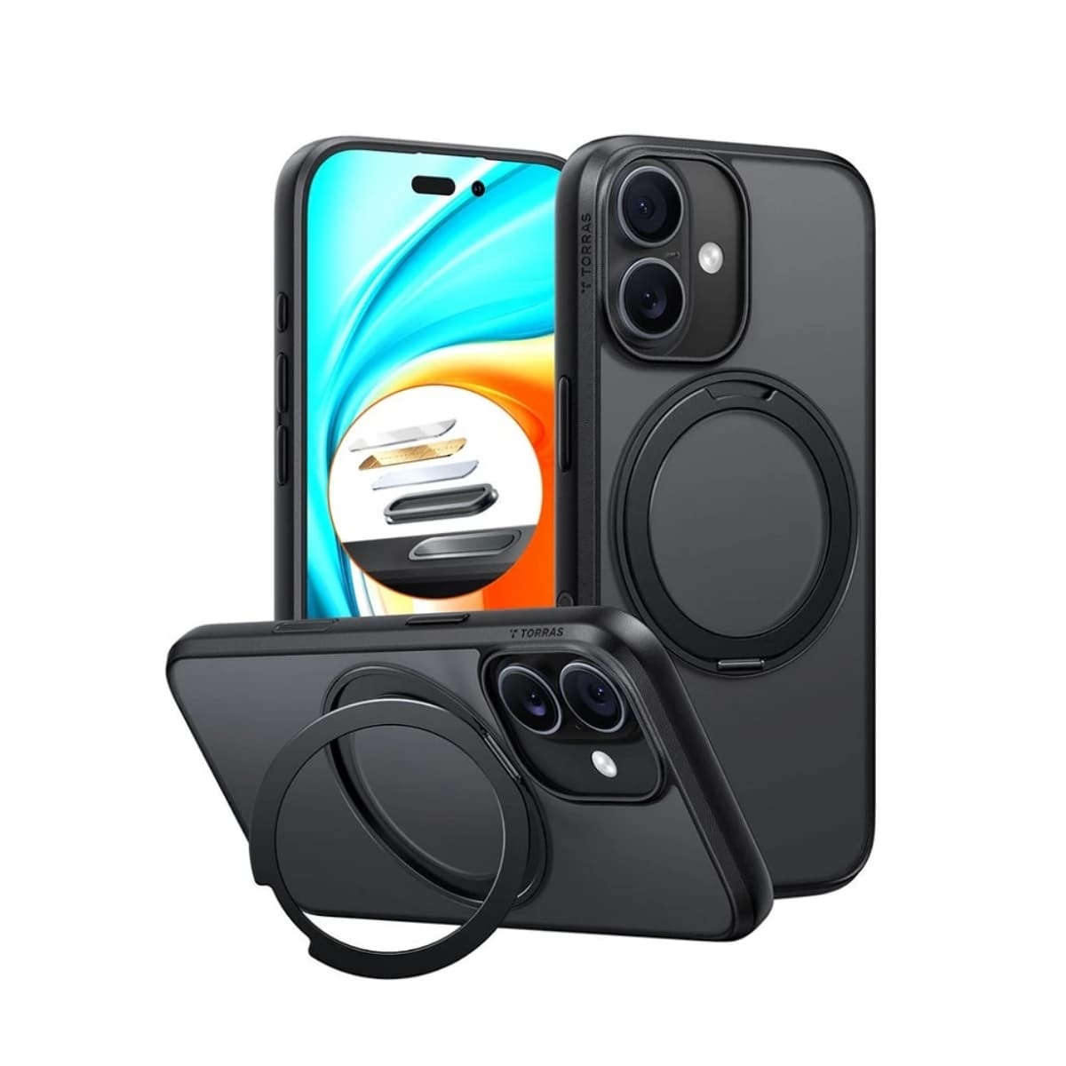 Capa Torras Ostand Pro Series para iPhone 17 Pro Max - Preta - Ligatu