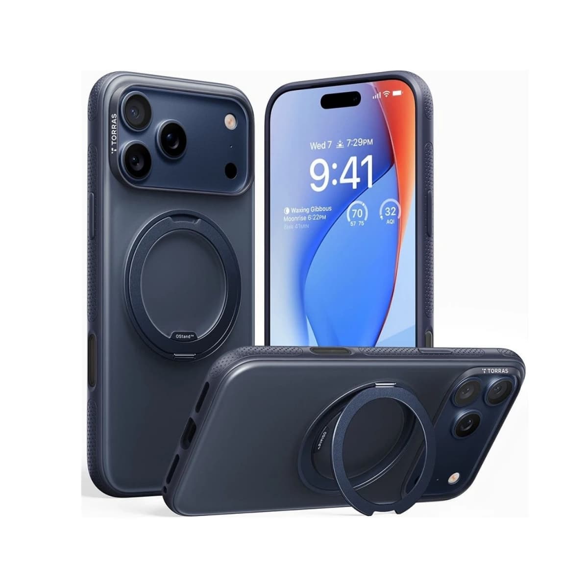 Capa Torras Ostand R Fitness Series para Iphone 17 Pro - Azul - Ligatu