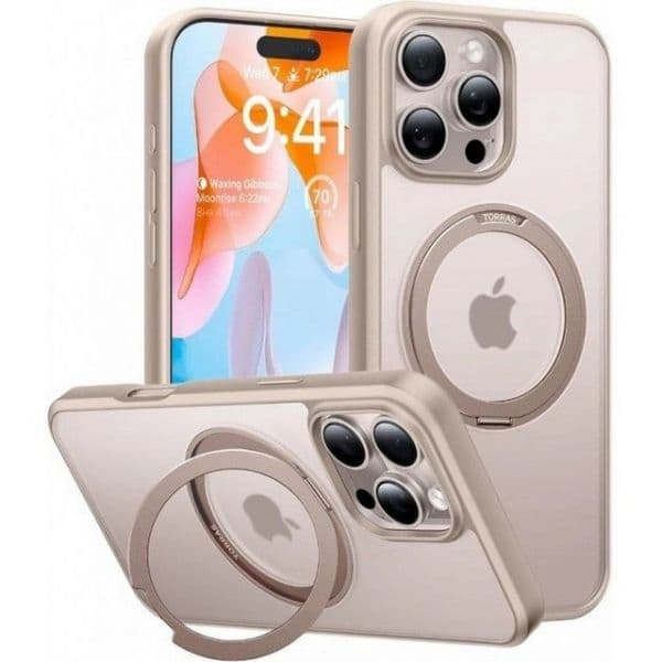 Torras Capa Ostand Pro para iPhone 16 Pro Desert Gold
