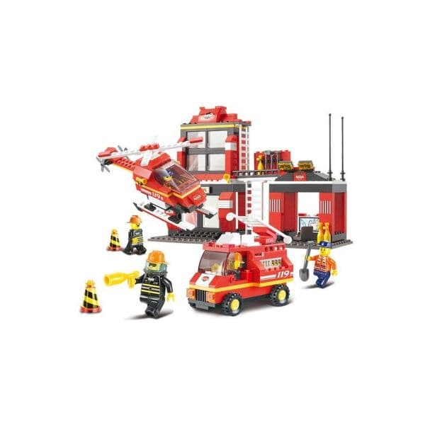 Sluban Fire Alarm Quartel De Bombeiros 371 Peças - 310009
