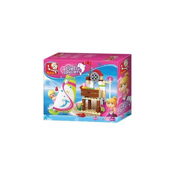 Sluban Girls Dream Aventuras Windsurf 79 Peças - SL0601