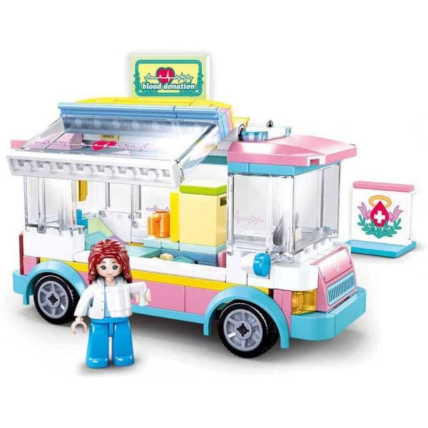 Sluban Girls Dream Carro Apoio Médico 195 Peças - SL0797