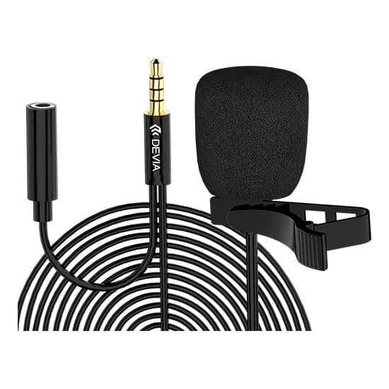 Devia Microfone Smart Series c/ Fio 3.5mm Preto - TK32246