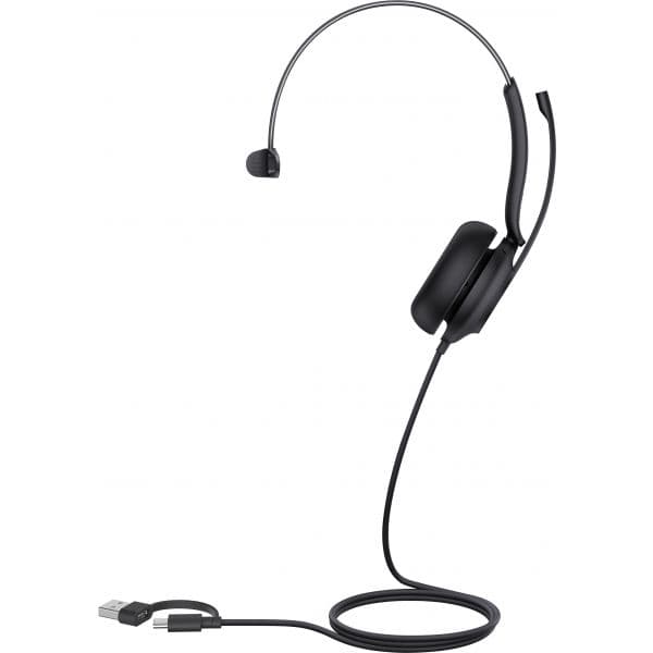 Yealink UH35 Mono Teams Auscultadores com Fios USB-C/A, Preto