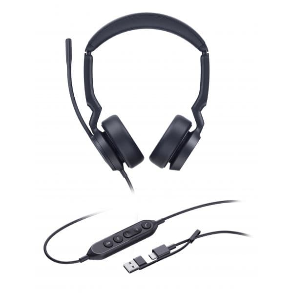 Yealink UH44 Dual UC Auscultadores com Fios USB-C/A