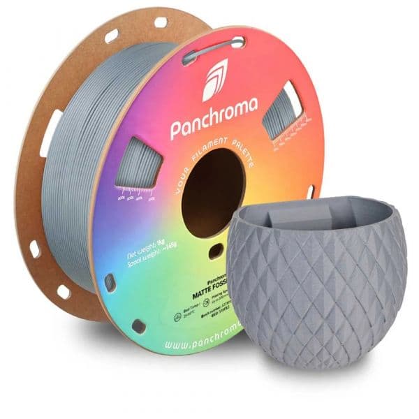 Polymaker Filamento para Impressora 3D Panchroma Matte PLA 1.75mm 1kg Cinzento Fóssil